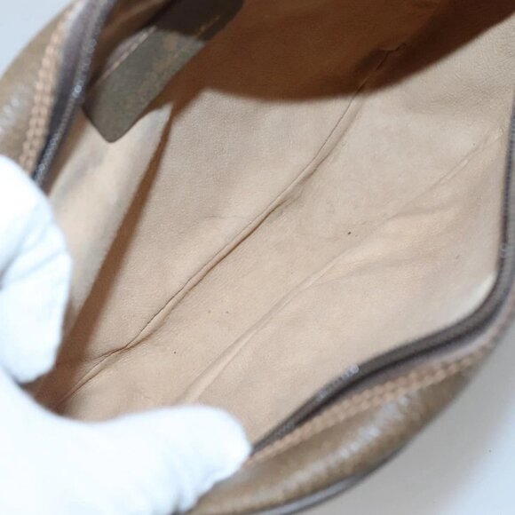 GUCCI GG Supreme Web Sherry Line Bag PVC Beige Gold 89 01 034 Auth yk18098 - Picture 12 of 16